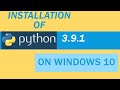 Tutorial 1 : How to install python 3.9.1 on windows 10 |  64-bit installer on Windows.