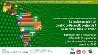 La implementación del ODS4 en América Latina y el Caribe