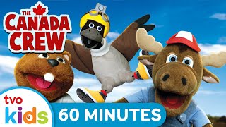 60 Minutes of Canada Crew  | 🫎 CANADA CREW 🦫 | Learn About Canada \u0026 Canadians 🇨🇦 | TVOkids