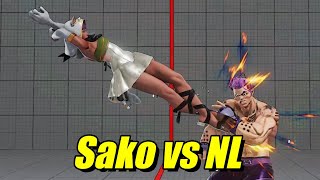 Street Fighter V: Sako (Menat) VS NL (Luke)