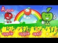 สอนน้องร้องเพลง a apple ฝึกกอ่านฝึกพูดของเด็กน้อยอนุบาล เพลงเด็ก janatv kidsnew