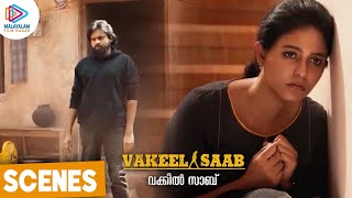 Vakeel Saab Movie Scenes | Pawan Kalyan Intro | Anjali | Nivetha Thomas | Malayalam Filmnagar