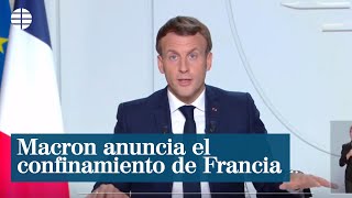 Emmanuel Macron anuncia el confinamiento de Francia