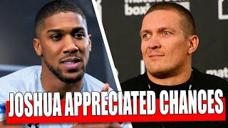 Anthony Joshua APPRECIATED HIS OPPORTUNITY TO KNOCKOUT Alexander Usyk IN A FIGHT / Fury - Wilder