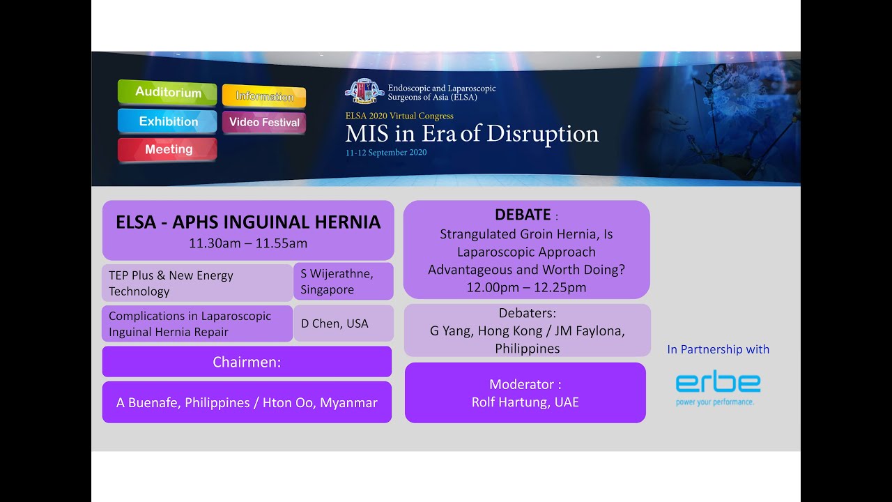 Elsa Session On Inguinal Hernia In Collaboration With Aphs Youtube