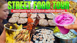 [4K] STREET FOOD CARRIEDO QUIAPO TOUR - MASASARAP NA PAGKAIN SA GITNA NG CARRIEDO