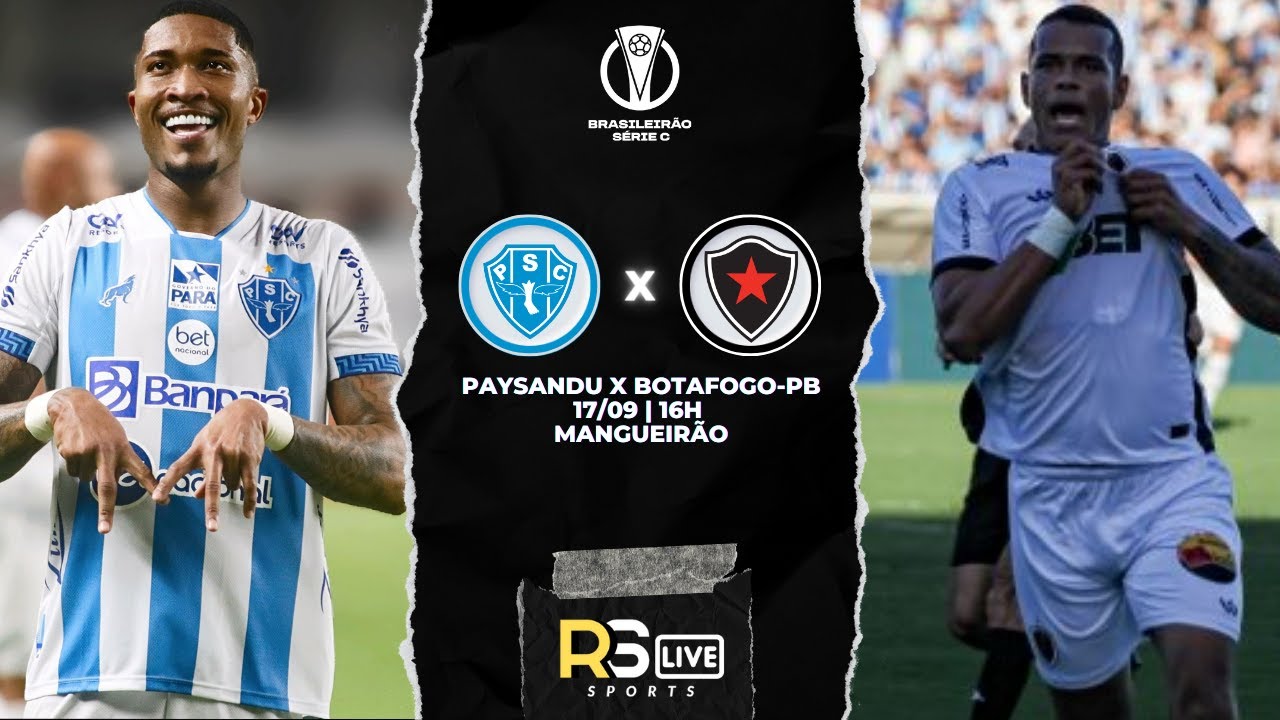 AO VIVO: PAYSANDU X BOTAFOGO-PB - QUADRANGULAR SÉRIE C 2023 ...