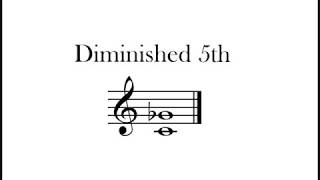 Diminished 5th Harmonic Interval