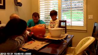 2012 pumpkin carving time lapse
