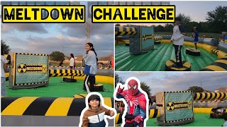 Interactive Meltdown Challenge | kids getting pummeled Mechanical Ride | Carnival annual day US 0.1