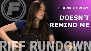 Learn to play "Doesn't Remind Me" by Audioslave