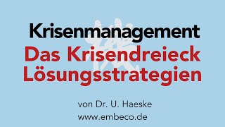 Krisenmanagement 2020: Das Krisendreieck - Lösungsstrategien (Praxistipps)