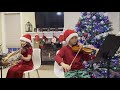 The First Noel ( Christmas Carol) Kims String Duo viola & violin _ Matthew & Emily Kim