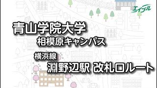 【青山学院大学までの行き方】　JR横浜線　淵野辺駅から青山学院大学（相模原キャンパス）｜エイブル【公式】