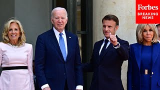 WATCH: President Biden And First Lady Welcomed By President Macron Of France