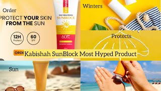 Kabishah Most Hyped Sunblock Review❤️‍🔥 || Travel with Rubab