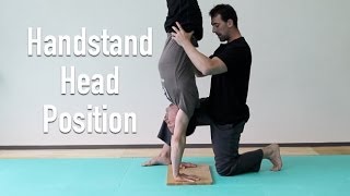 The Best Handstand Head Position for a Straighter Handstand Line