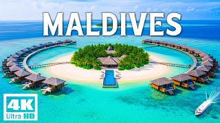 FLYING OVER MALDIVES (4K UHD) - Maldives Travel Guide: Bungalows & South Ari Atoll Paradise