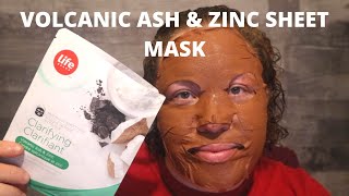 LIFE BRAND | VOLCANIC ASH \u0026 ZINC SHEET MASK