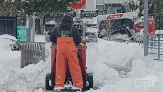 02-20-2025 Virginia Beach, Virginia - Digging Out From Heavy Snow - Plows - People Out