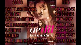 YouTube  Ae Dil Hai Mushkil Jukebox – Ranbir Kapoor || Anushka Sharma | Aishwarya Rai Bachchan | Pri