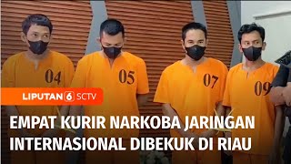 4 Kurir Narkoba Jaringan Internasional Ditangkap di Riau, 53 Kg Sabu Disita | Liputan 6