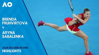 Brenda Fruhvirtova v Aryna Sabalenka Highlights | Australian Open 2024 Second Round