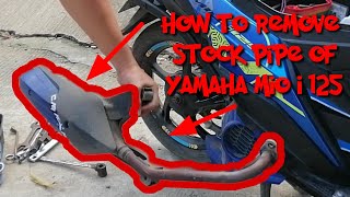 How to Remove Stock Pipe | Mio i 125