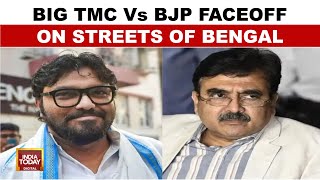 TMC Vs BJP: Babul Supriyo And Abhijit Ganguly In Street Altercation In Kolkata | India Today