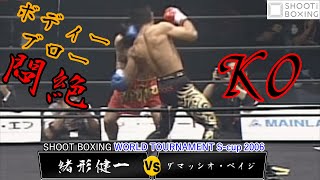 【左ボディ悶絶KO】緒形健一 vs. ダマッシオ・ペイジ【SHOOT BOXING WORLD TOURNAMENT S-cup 2006】『YouTube初公開』