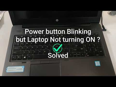 Laptop not turning On  Power button Blinking  Solved  1minute fix #tech #tutorial #howto