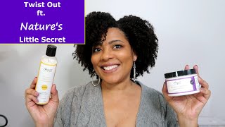 TWIST OUT ft. Nature's Little Secret Banana Leave-in \u0026 Irish Moss Styling Cream | NaturalRaeRae