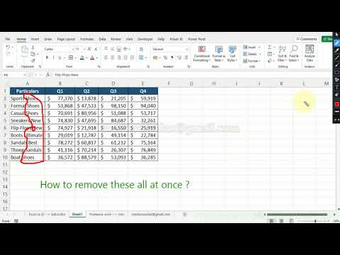 delete unwanted data at once | MS Excel Tips & Tricks Tutorial