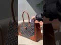 unboxing goyard saigon mm tote in black u0026 tan goyard luxury unboxingvideo