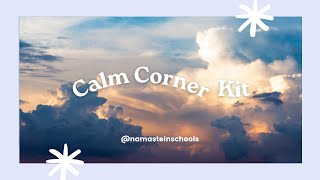 Calm Corner for Counseling Offices and Primary Classrooms to Help Kids with Anxiety Self Regulate