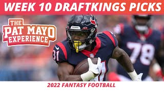 2022 NFL Week 10 DraftKings Picks, Lineup Strategy, Ownership | 2022 DFS Picks
