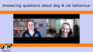 Answering questions about dog and cat behaviour: Enrichment, barking, stress, and cooperative care