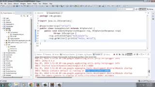 Deploying a Simple Google App Engine application using Java