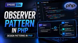 Observer Pattern in PHP | Design Patterns in PHP | Episode 06
