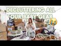 Decluttering EVERYTHING I Bought for my Babies | Baby Gear Purge