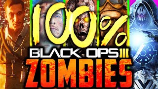 100% BO3 ZOMBIES EASTER EGGS! (ALL 50+ EES) [Speedrun!] [Call of Duty: Black Ops 3 Zombies]