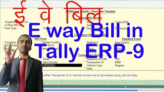 E way bill in tally erp 9 in hindi and english