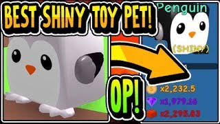 Shiny Penguin Pet Videos 9tube Tv - getting the best rarest op shiny toy penguin pet bubble gum simulator 2x luck update 13 roblox