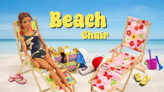 DIY Miniature Craft-  Mini Beach Chair