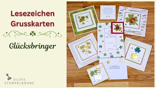 Besondere Grusskarte mit Lesezeichen / Glücksbringer / Happy New Year / Silvester / Stampin' Up!