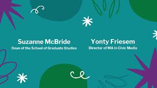 Chatting About Civic Media with Suzanne McBride and Yonty Friesem
