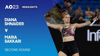 Diana Shnaider v Maria Sakkari Highlights | Australian Open 2023 Second Round