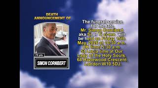 Simon Cornibert ~ Short Obituary