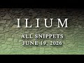 ILIUM — all Snippets as of June 19, 2026