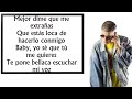 Bad Bunny ft. Jory Boy - No Te Hagas (Letra Oficial)